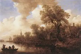 River Landscape (1652), oil on panel, 66.7 x 98&nbsp;cm., Wallraf–Richartz Museum