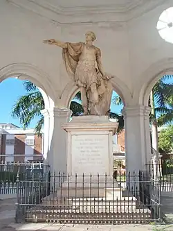 Rodney monument in Spanish Town, Jamaica
