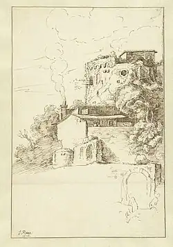 A Round Tower and Buildings (1616)