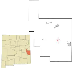 Location of Dora, New Mexico