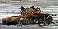 Destroyed DPR T-72B1 tank (December 2014)