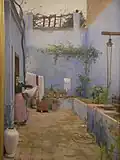 El pati blau, by Santiago Rusiñol.