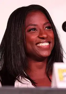 Rutina Wesley smirking