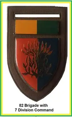 SADF 82 Brigade with 7th Division Command Flash
