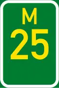 Metropolitan route M25 shield