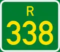 Regional route R338 shield