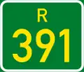 Regional route R391 shield