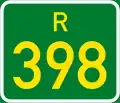 Regional route R398 shield