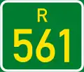 Regional route R561 shield