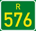 Regional route R576 shield