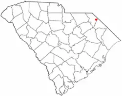 Location of Clio in South Carolina
