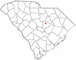 Location of Oakland, South Carolina