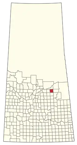 Location of the RM of Connaught No. 457 in Saskatchewan