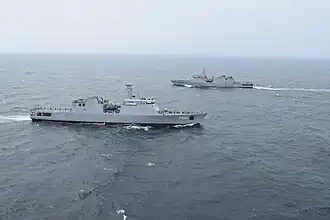 SLNS Sindurala and Sumedha during SLINEX 2019
