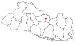 Location of Sensuntepeque