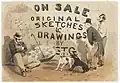 Original sketches, 1844-1866, by S.T. Gill, drawings and watercolours from original portfolio PX*D 383