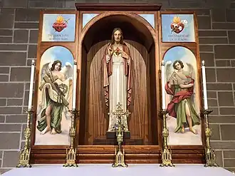 Sacred Heart statue in St. Catherine of Siena Church, Trumbull, Connecticut