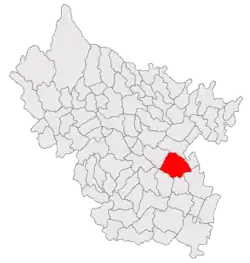Location in Buzău County