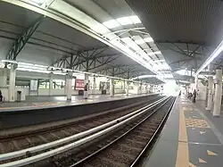 Salak Selatan station's platforms as of 2017