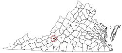Salem's location in the Commonwealth of Virginia