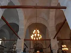 Groin-vaulted ceiling of the prayer hall