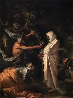 Saul and the Witch of Endor (1668), oil on canvas, 275 x 191&nbsp;cm., Louvre