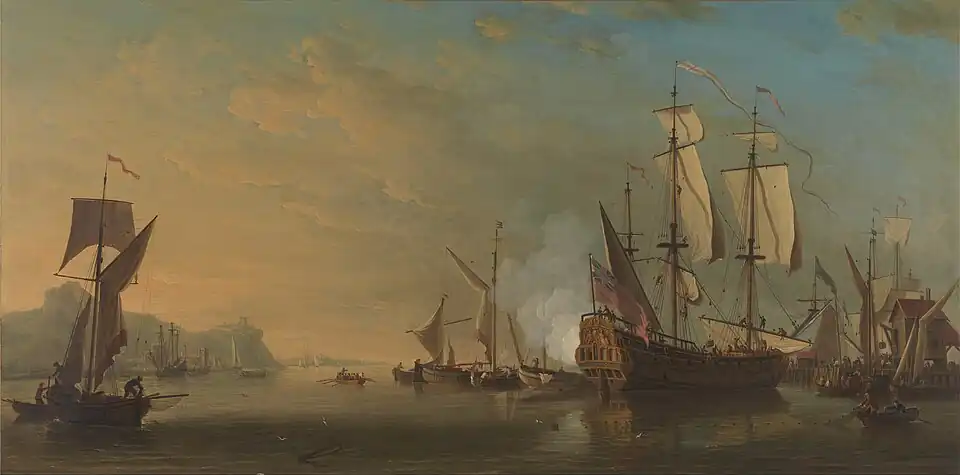 Shipping off Dover, 1738