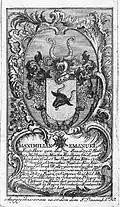 Coat of arms of Maximilian Emanuel Freiherr von Sandizell (1702–1778)