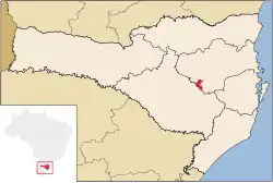 Location of Agrolândia