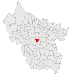 Location in Buzău County
