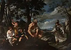 Erminia arrives into the shepherds hut, Museo del Prado, Madrid