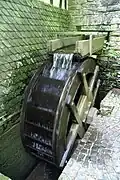 The water wheel of the grain- and sawmill at Homburg Castle
