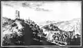 Ruins of Jagstberg Castle above Mulfingen (in 1799)