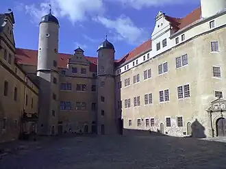 Lichtenburg Castle in Prettin, Saxony-Anhalt