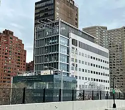 Medical center building partially under construction