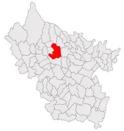 Location in Buzău County