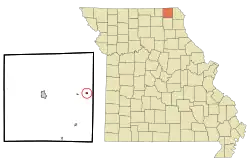 Location of Granger, Missouri