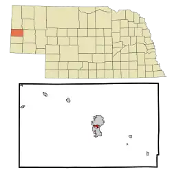 Location of Terrytown, Nebraska