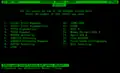 Screenshot of a Dynix menu, as rendered on a "green" monochrome dumb terminal