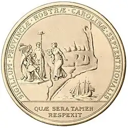 Seal of the Colony of North Carolina (1730–1767, obverse)