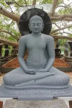 Buddha statue under the Bodhi Tree