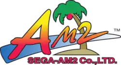 A palm tree with the letters "AM2" in front of it.