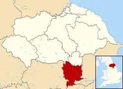 Shown within North Yorkshire