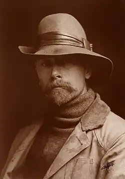 Self portrait of Edward Sheriff Curtis
