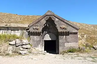Entrance of Orbelian's Caravanserai in Armenia (1332)[46]
