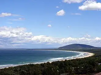 View of Seven Mile Beach, looking south from Gerroa