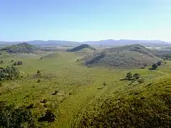 Aerial view of the Seven Sisters, Atherton Tableland looking to the south-west