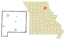 Location of Leonard, Missouri
