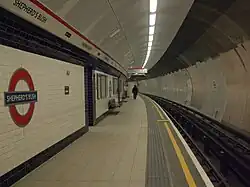 Westbound platform looking east