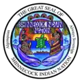 Official seal of Shinnecock Reservation, New York